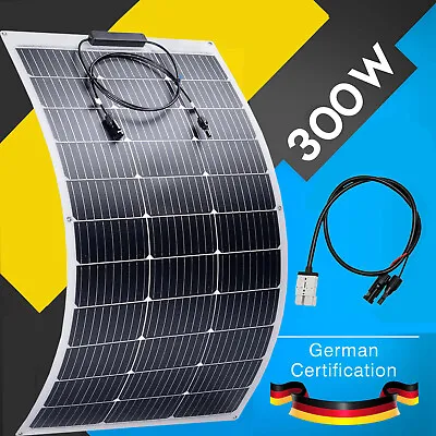 12V 300W Flexible Solar Panel Kit Mono Caravan Home Camping RV Battery Charging • $132.05