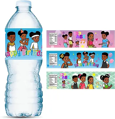 24PCS Gracies Corner Water Bottle Labels For Cute Girls And Boys Birthday Party  • $11.75