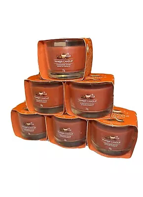 Yankee Candle Christmas Cinnamon Stick Box 6 Filled Votives Sampler Candles • £15