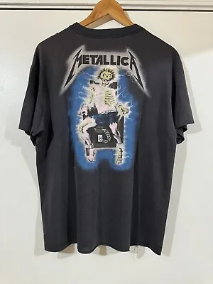 Vintage Original 1987 Metallica Ride The Lightning Shirt Size L 21.5x27.25 • $220