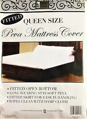 Waterproof Mattress Protector Plastic Mattress Cover Fitted Style All Sizes • $10.15