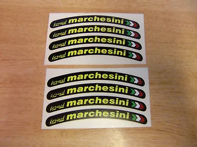  Marchesini Forged  Wheel Rim Decals - Set Of 8 - 100mm Length - Black • $6.21