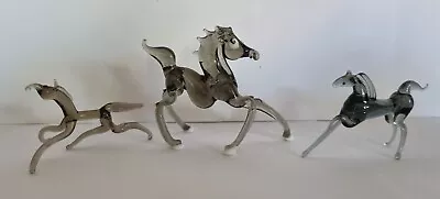 £3.20 • Buy Murano Glass Animals- 3 X Horses - Foals