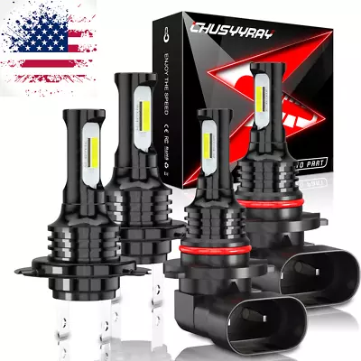 9005 H7 LED Headlight For Mazda 3 2004 2005 2006 2007 2008 2009 4pcs 6000K Bulbs • $19.99