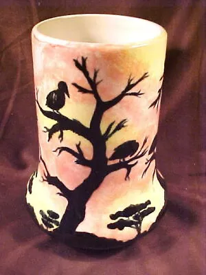 -     Cobridge Pottery Vase (moorcroft Related) African Sunrise Art Sgnd/mked • $175