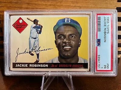 1955 Topps Jackie Robinson #50 Brooklyn Dodgers PSA 1 • $350