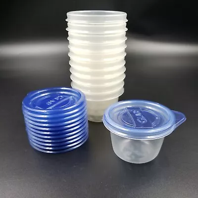 Mini Round Plastic Food Storage Containers 4 Oz Glad Lock Tight Seal 11PC • $21.99