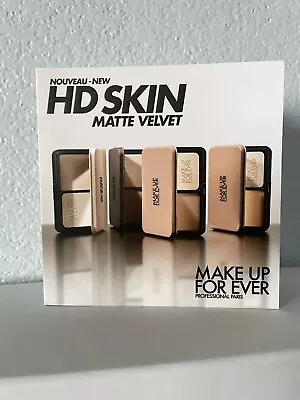 Make Up For Ever HD Skin Matte Velvet Powder Foundation Sample Card 4 Shades • $7.99