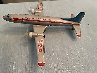 Overseas Air Lines Tin Toy Airplane ST • $19.99