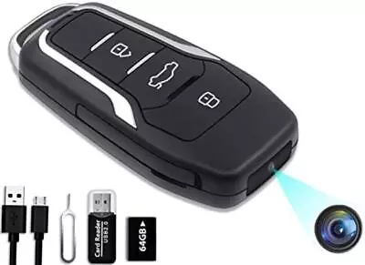 64GB Spy Hidden Camera Car Key HD 1080P Wireless Mini Keychain DVR Home Security • $111.57