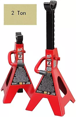 BIG RED 2Ton (4000 Lb) Capacity T42002 Torin Steel Jack Stands Red 1 Pair • $32.93