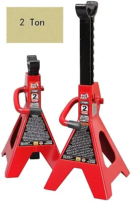 BIG RED Torin Steel Jack Stands: 2 Ton (4000 Lb) Capacity Red 1 Pair • $34.23