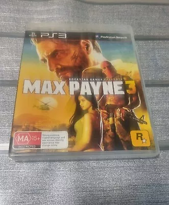 Max Payne 3 Sony Ps3 Game Rated Ma15+ Region 4 Complete With Manual Vgc • $14.90