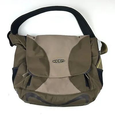 Keen Laptop Messenger Bag Weather Proof Cross Body Bag Magnetic Brown • $29.95