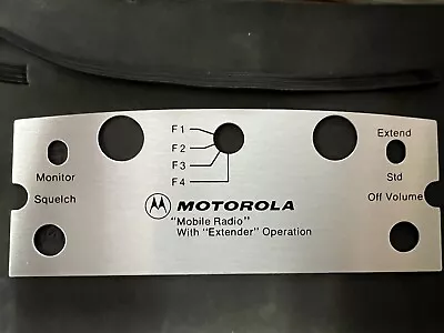 Motorola MOTRAC MOCOM-70 NOS Control Head Escutcheon Faceplate 4 Frequency PL • $40