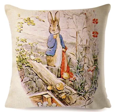 Beatrix Potter Peter Rabbit And Bunnies Pillow Cover • $12
