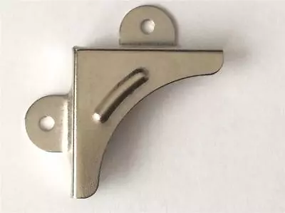 Picture Mirror Corners Chrome Plate Clamps Mounting Brackets Corner With Screws • £3.80