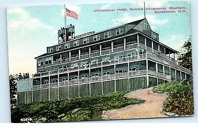 Uncanoonuc Hotel Manchester NH 1912 Vintage Postcard E98 • $7.19