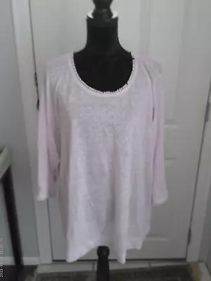 J. JILL  Love Linen   Size 2X Preowned  Women's  Pale Shade Of Lilac  Top • $9.75