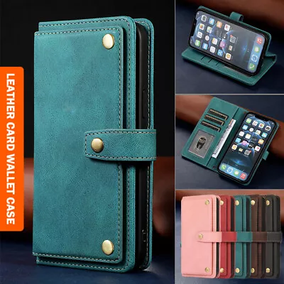 $6.99 • Buy For Samsung S22 S21 S20 FE Ultra S10 Plus Note20+ Case Leather Wallet Flip Cover