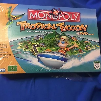 Monopoly Tropical Tycoon DVD Board Game 2007 Hasbro / Parker Brothers NEW • $34.99