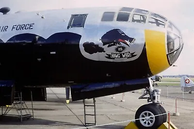 Original 35mm Colour Slide Of B-29A Superfortress G-BHDK Nose Art • $2.18