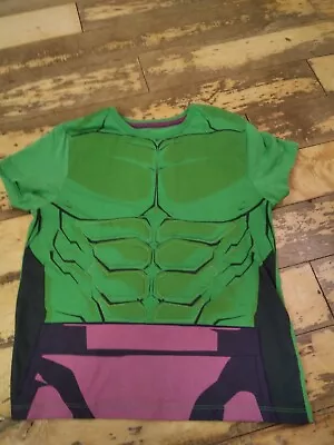 £5 • Buy Boys Marvel The Hulk Age 6/7 Years Padded Green Hulk Torso T-shirt