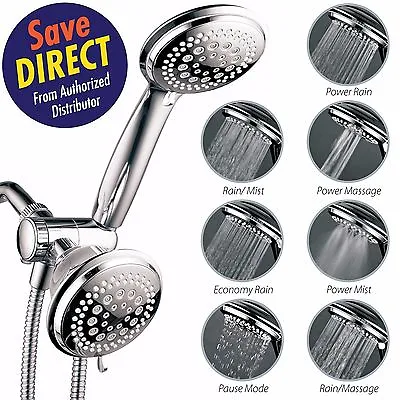 HotelSpa® 36-setting Ultra-Luxury 3-way Shower Head With Handheld Shower Combo • $29.99