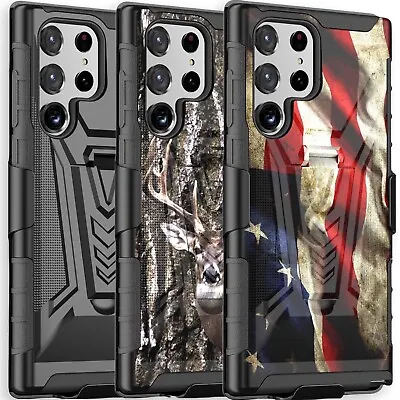 $12.99 • Buy Holster Clip Case For Samsung Galaxy S21 S22 S22+ S22 Ultra Plus Phone Cover