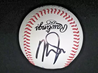 Mike Trout Autographed Baseball MLB Pearl White  COA PROS Authenticated • $298