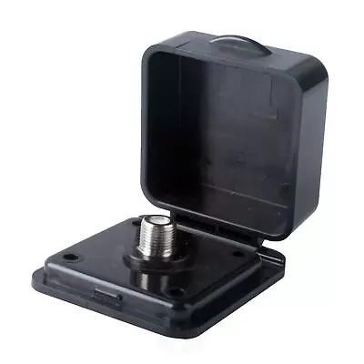 Square Tv Inlet Black Exterior Antenna Receptacle Caravan Waterproofjayco Parts • $15.95