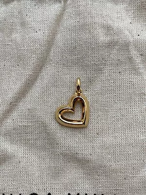 Monica Vinader 18ct Gold Vermeil Heart Pendant Charm • £35