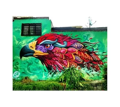Dorm Wall Mexican Street Painting Eagle Latino Hispanic Art Poster • $16.79