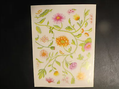 VTG Vintage Colorful Pretty Dahlias Flowers Blank Greeting Card No Envelope 1992 • $5.99