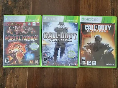 $20 • Buy Call Of Duty And Mortal Kombat Game Bundle For Xbox 360 Kinect