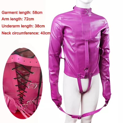 $33.99 • Buy Sexy Women Straight Jacket Armbinder Costume Straightjacket PU Leather Clubwear