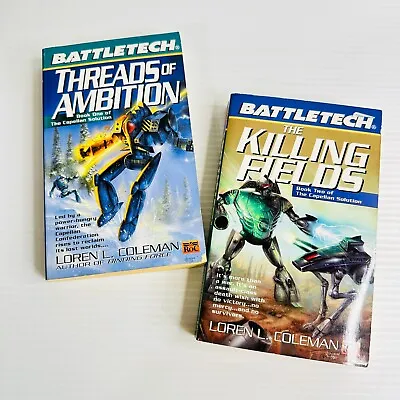 Battletech The Capellan Solution Paperback Books 1 And 2 By Loren Coleman Lot • $24.98