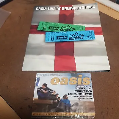 Oasis Knebworth Programme And Concert Ticket • £50