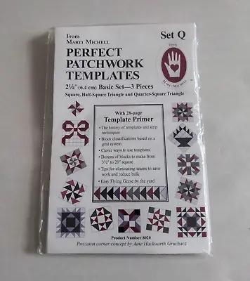 Perfect Patchwork Templates From Marti Mitchell Set Q 2.5  Basic Set 3 Piece • $10