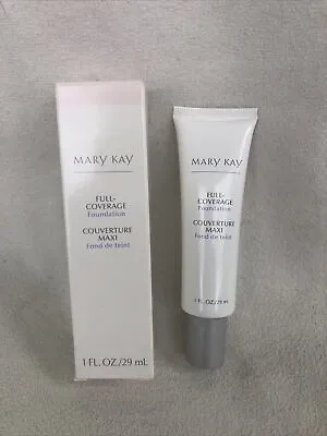 Mary Kay Full Coverage Foundation Ivory 202 368500 Gray Cap New In Box • $14.99