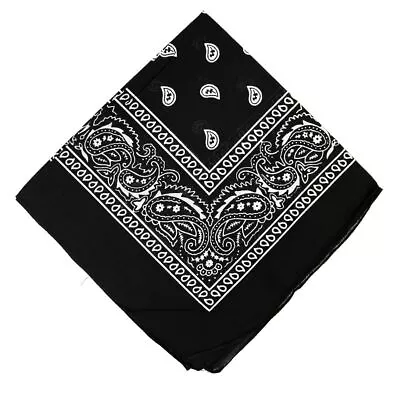 Bandana For Men Paisley Print Cotton Neck Head Warp Headbands Biker Scarf • £2.99