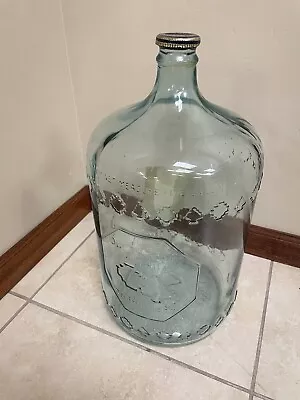 Vintage Empty Water 5 Gallon Glass Jug. Embossed & “Arrowhead Bottom. • $199