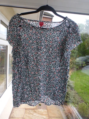 £4.99 • Buy Miss Captain Tortue MISS Ditsy Print Blouse Top EU 38 UK 10