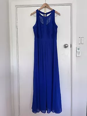 City Chic Colbalt Blue Maxi Dress Size S Formal Dress Sleeveless • $50