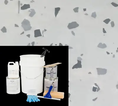 ArmorPoxy Garage Epoxy Floor Kit For Concrete - 300 Sq Ft Designer Gray • $439