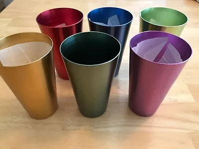 Aluminum Tumblers ~ NEW Set Of 6 Bright Colors! • $21.95