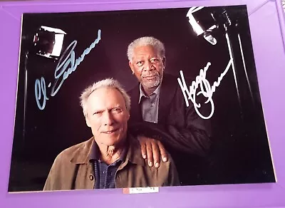 CLINT EASTWOOD MORGAN FREEMAN Autographed 8 1/2 X 11 Photo Million $ Baby COA • $222