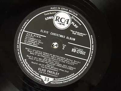 Elvis Presley: Elvis' Christmas Album  UK 1957 1st Pressing Mono LP • $6.30