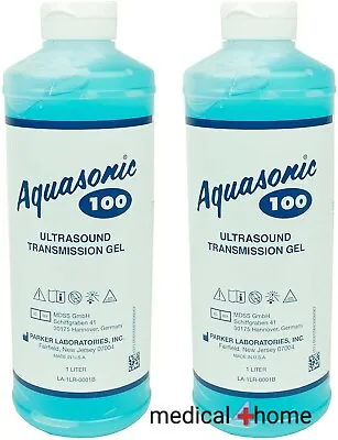 2 PACK - Aquasonic Ultrasound Gel 100 1-Liter With Dispenser Cap - Free Shipping • $29.95