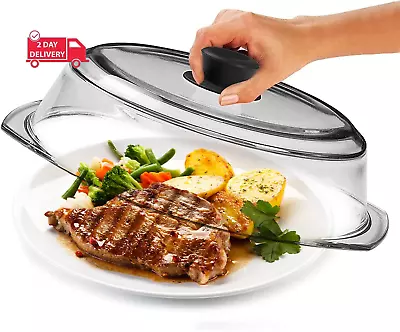 Tall Glass Microwave Splatter Cover For Food - Cookware & Bakeware Serving Dish • $44.80